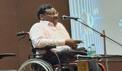 Former Delhi university Assistant Professor G N Saibaba (File Photo)