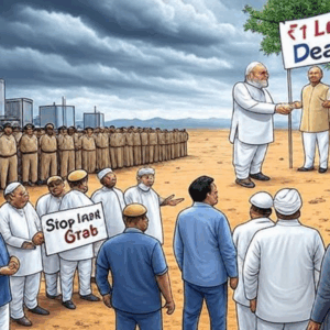 कांग्रेस का दावा: किसानों से जमीन छीनी, 10 लाख पेड़ भी अडानी को सौंपे गए