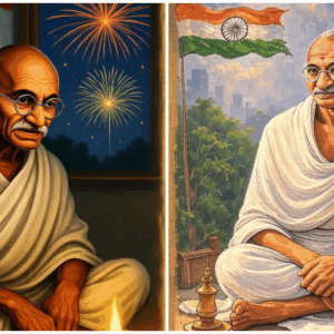 दिवाली पर गांधी का संदेश (फोटो क्रेडिट- AI)