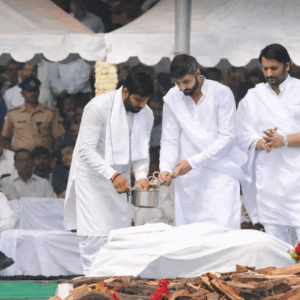Funeral rites in Baramati