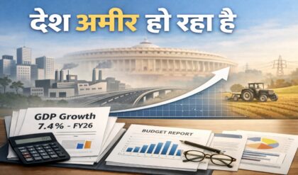 GDP ग्रोथ पहुंची 8.2%, जो पिछले 6 तिमाहियों में सबसे ज्यादा है (PC-AI generated)
