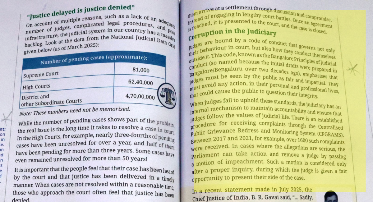 judiciary role in society NCERT