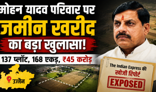 मोहन यादव परिवार की 168 एकड़ जमीन खरीद पर बड़ा खुलासा,