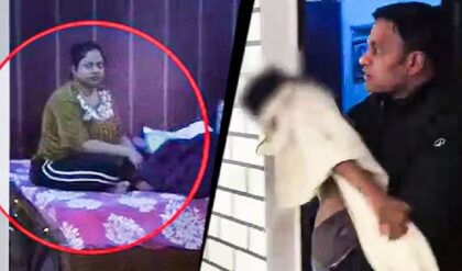 डॉक्टर पति की हत्या, बेटे को चाकू गोदकर किया घायल; लाश के पास बखौफ फोन चलाती रही महिला