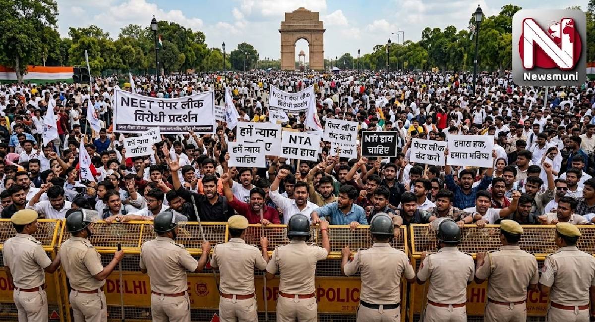 NEET Protest: क्या नीट पेपर लीक प्रोटेस्ट को लेकर पुलिस को नहीं था भीड़ का अंदाजा?