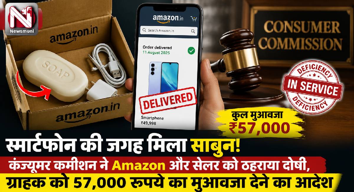 Amazon को देना होगा 57,000 रुपये का मुआवजा, स्मार्टफोन के बदले भेजा था 'साबुन'