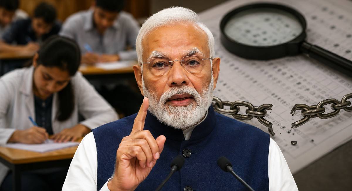 NEET पेपर लीक मामले पर PM ने तोड़ी चुप्पी, बोले- "पेपर लीक रोकना राष्ट्रीय जिम्मेदारी है"