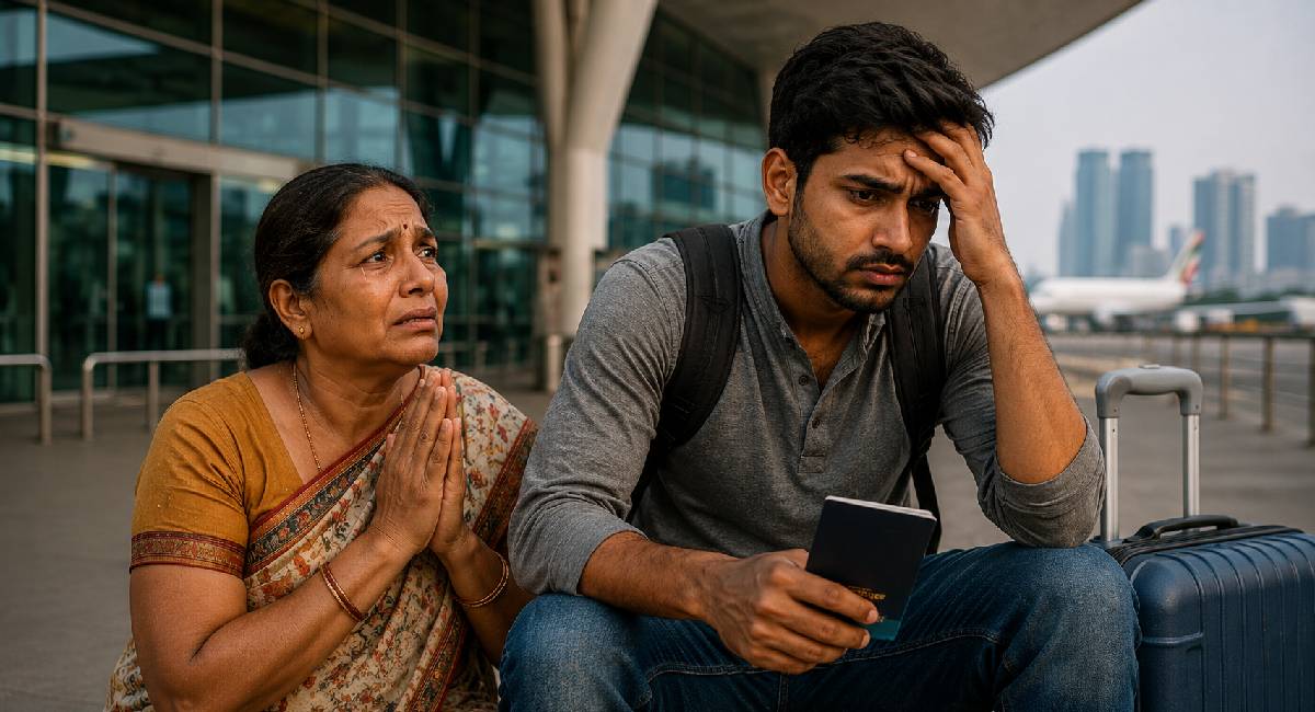 वीजा कैंसिल कराने के पैसे नहीं, आबू धाबी में फंसा युवक; मां ने लगाई गुहार
