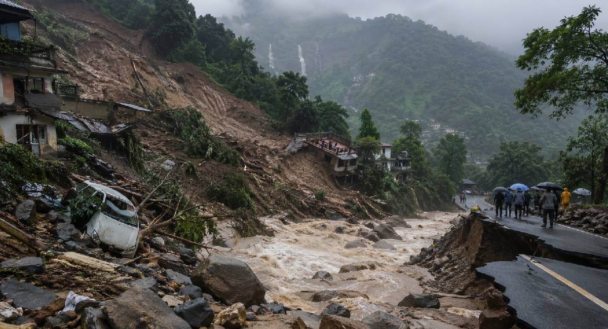 केरल से उत्तराखंड तक भारी बारिश और लैंडस्लाइड से तबाही, 6 की मौत; 5 लापता