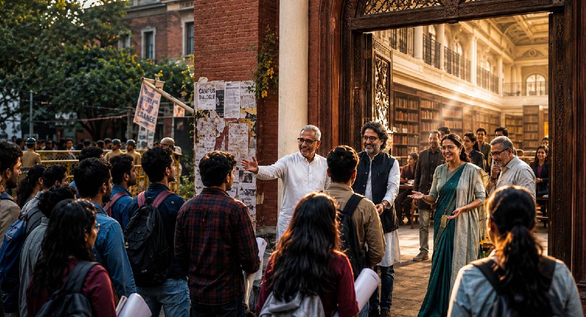 दिल्ली में Gen Z छात्रों के लिए शिक्षाविद क्यों आए आगे? स्टूडेंट से क्या हुई चर्चा