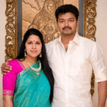 TamilNadu CM Vijay with his wife