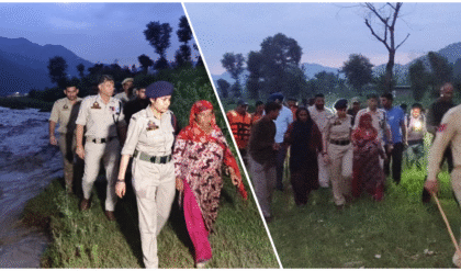 तेज बहाव के बीच जिंदगी और मौत की जंग