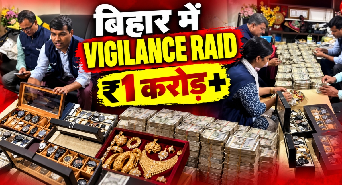 Vigilance Raid में ₹1 करोड़ Cash, 48 Watches और Property Papers मिले